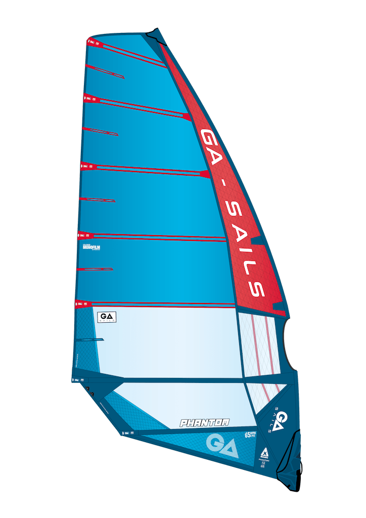 GA Sails freerace windsurf Phantom sail, windsurfing speed, gaastra 2024
