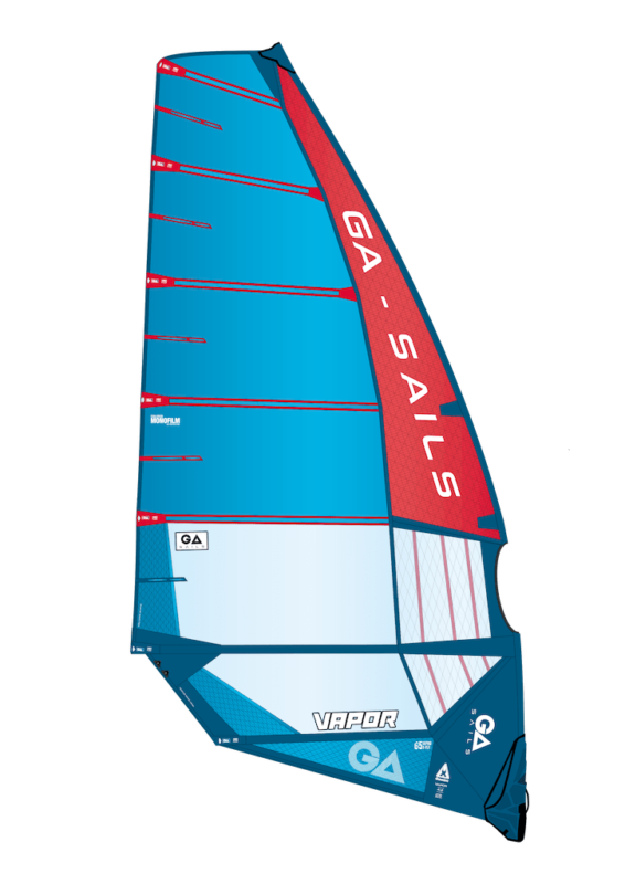 GA Sails slalom racing windsurf Vapor sail, windsurfing speed, gaastra 2023