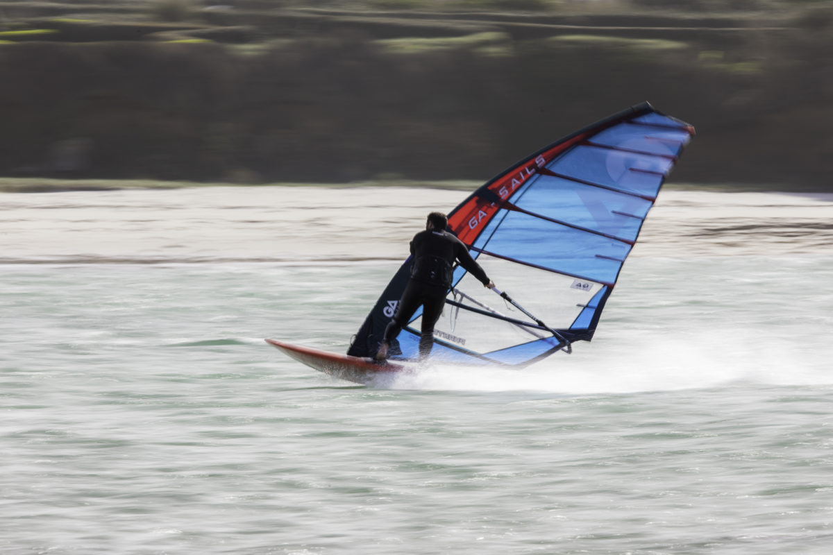 GA Sails freerace windsurf Phantom sail, windsurfing speed, gaastra 2023