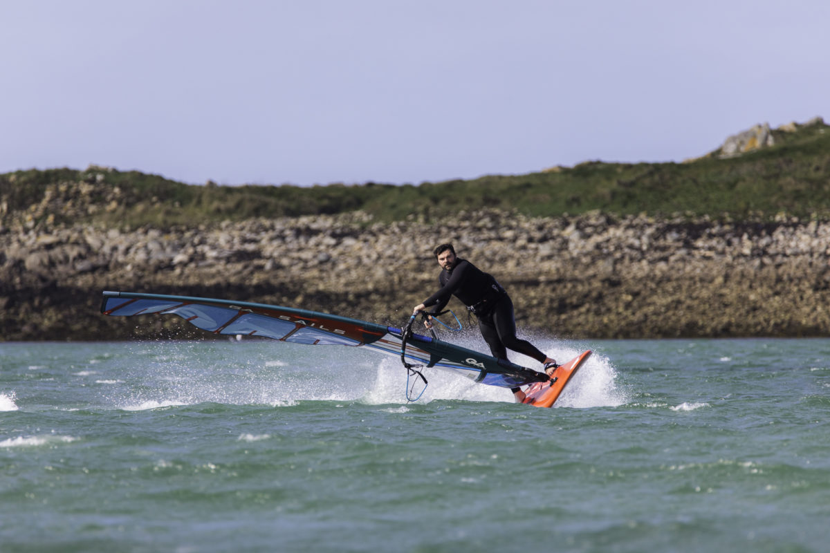 GA Sails freerace windsurf Phantom sail, windsurfing speed, gaastra 2023