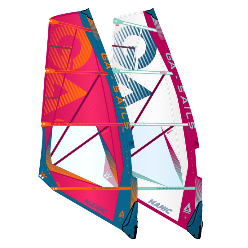 GA Sails 2025. Gaastra Manic, wave, windsurf sail, voile de vague 4 lattes, 4 battens