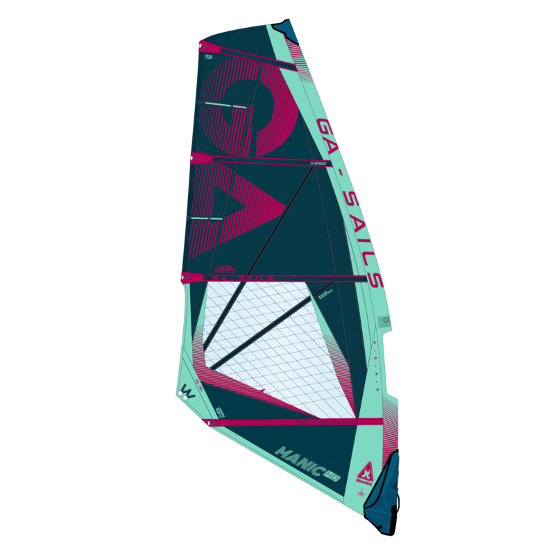GA Sails 2025. Gaastra Manic HD, wave, windsurf sail, voile de vague 4 lattes, 4 battens